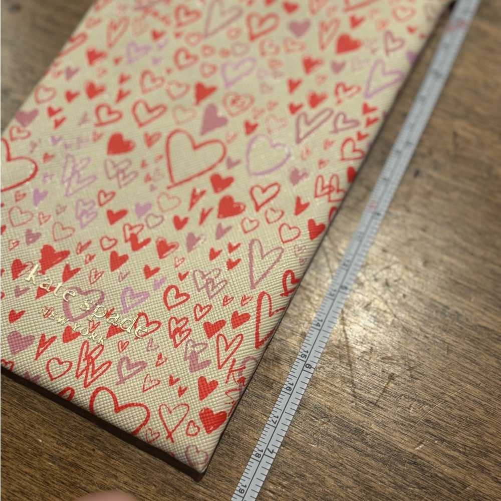 Kate Spade Heart Print Glasses Case, Brand New! - Picture 3 of 6